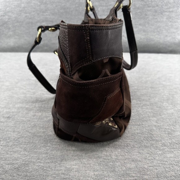 Coach Patchwork Tote in Brown and Tan - Picture 13 of 15